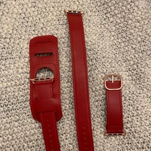 Apple Watch band 38mm (red leather)